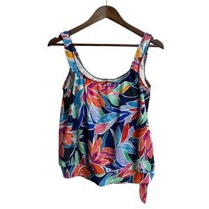 Maxine of Hollywood tankini women's 12 colorful hawaiian tropical watercolor